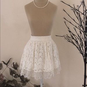 White Lace Skirt